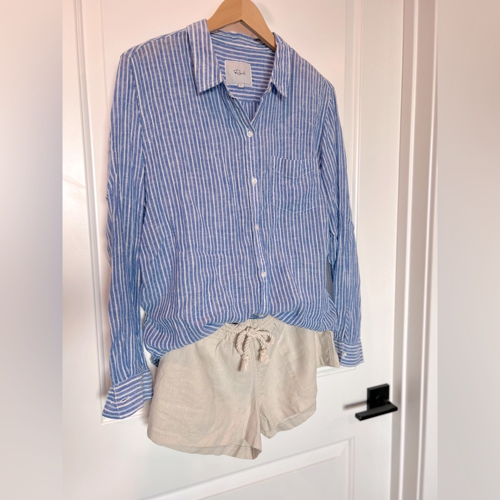 Rails Charli Azure Stripe Button Up - image 2